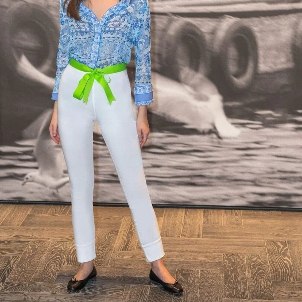 Gretchen Scott Gripe Less Pull On Pant White S - Picture 2 of 16